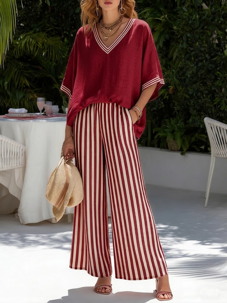 AGATA | Completo Donna a Righe 0