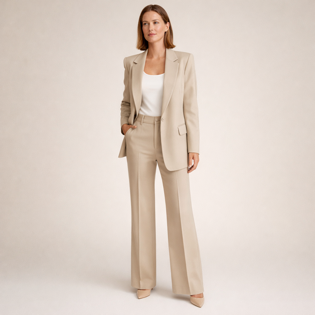 AMELIA | Abito con pantaloni svasati 0