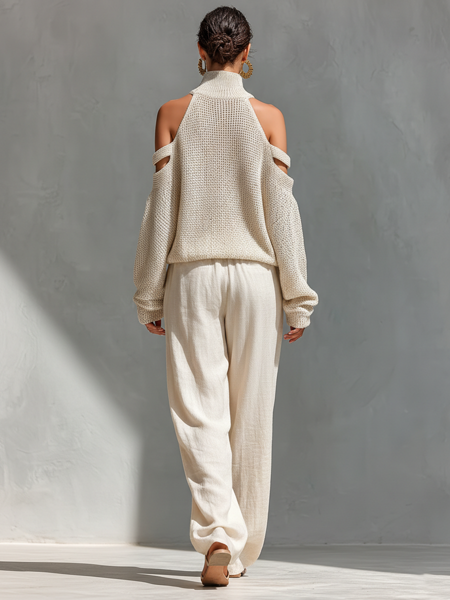 ANTONINA | Completo con pantaloni ampi 1