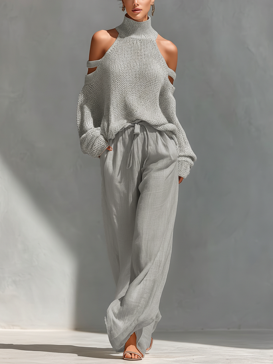 ANTONINA | Completo con pantaloni ampi 2