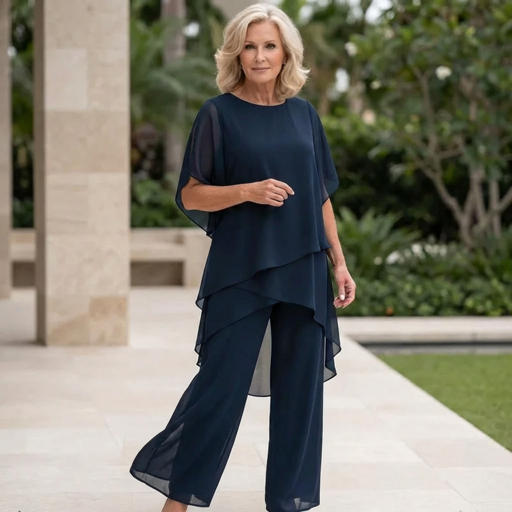 ELEGANZA | Completo con pantaloni palazzo 0
