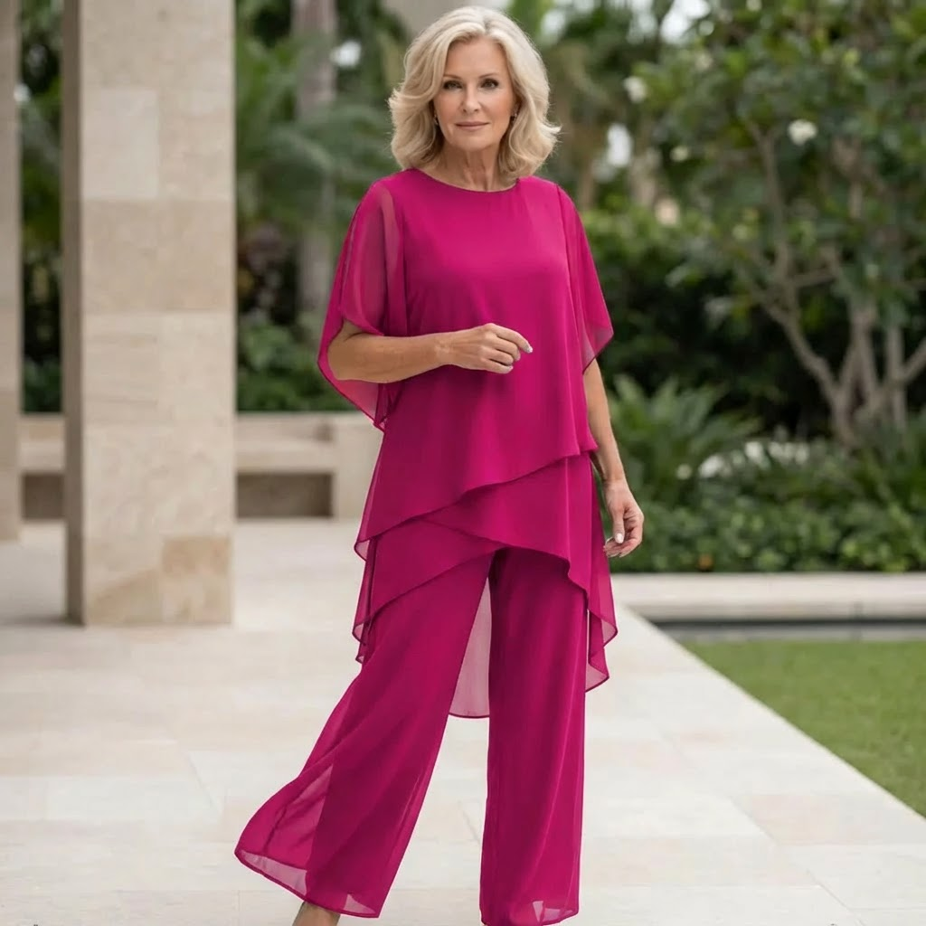 ELEGANZA | Completo con pantaloni palazzo 4