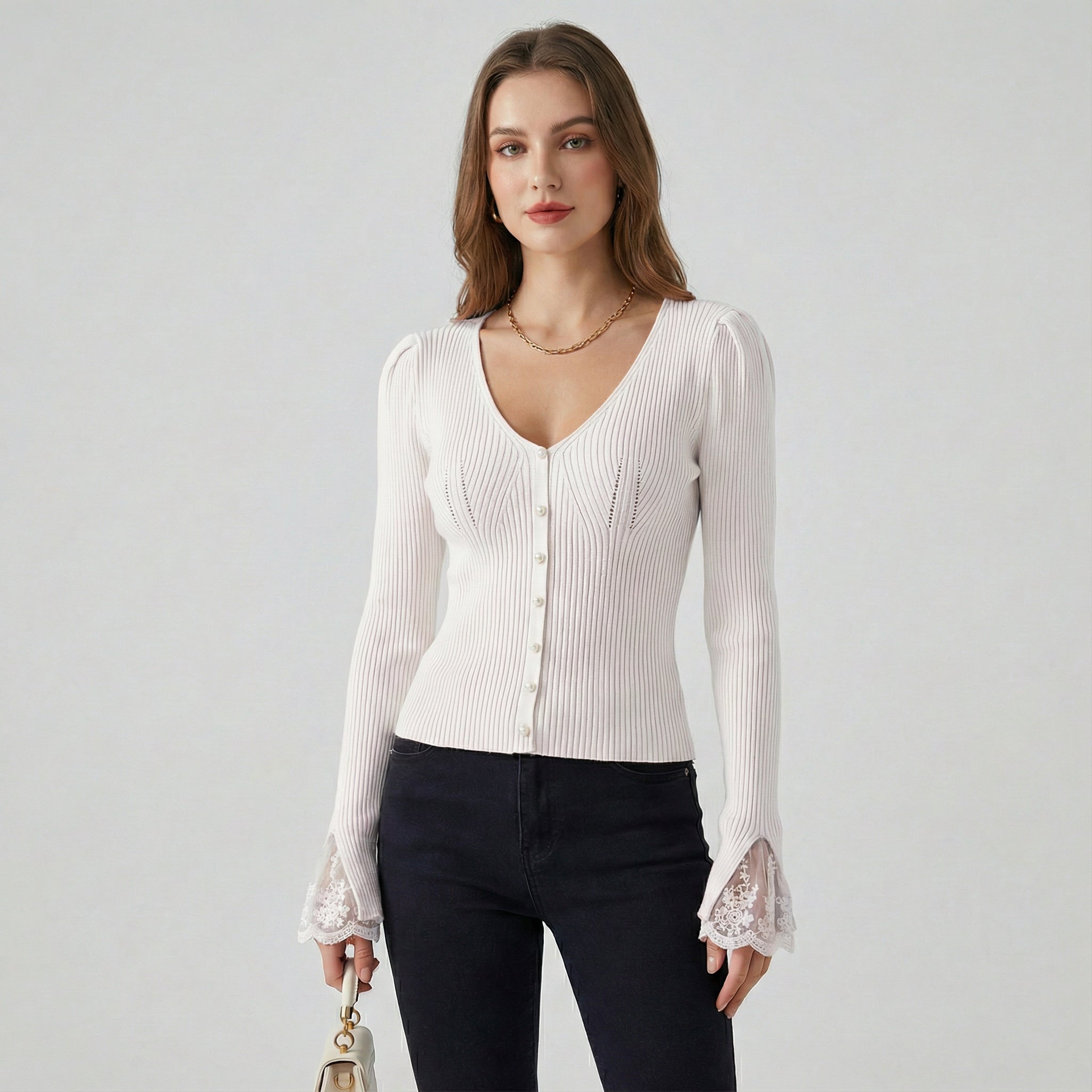 ELISE BELLE™ – Maglia – Dettaglio elegante 3