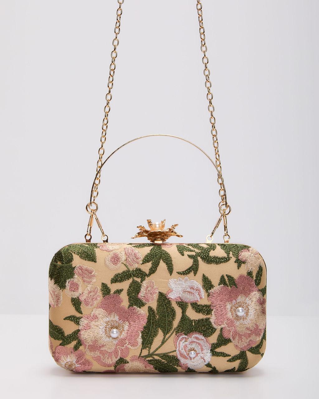 FRESIA | Pochette con ricamo floreale 6