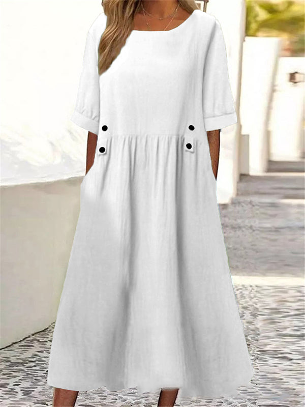GIULIA | Abito midi con tasche 1