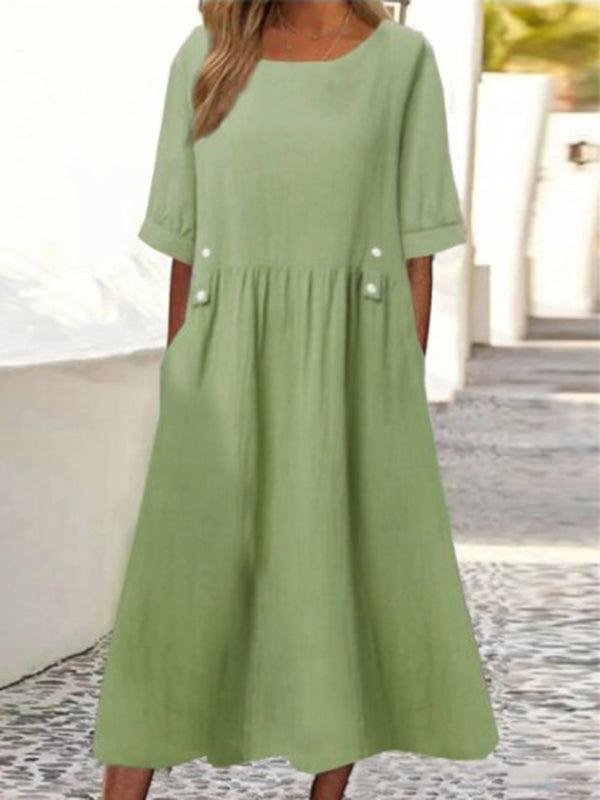 GIULIA | Abito midi con tasche 2