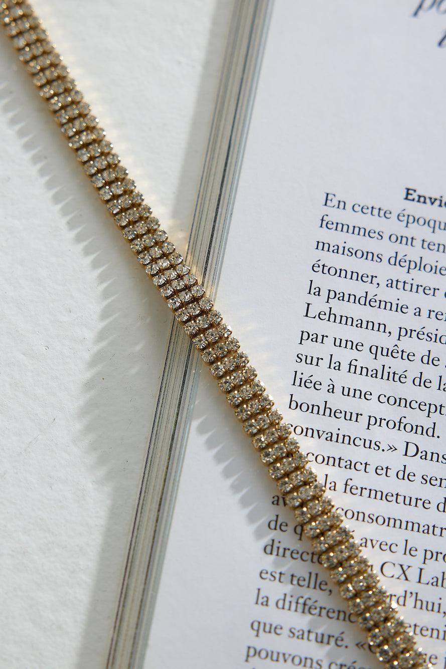 GIULIA | Collana con diamanti placcata oro 18k 1