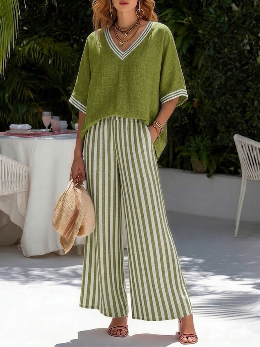 GIULIA | Completo con top in lino 4