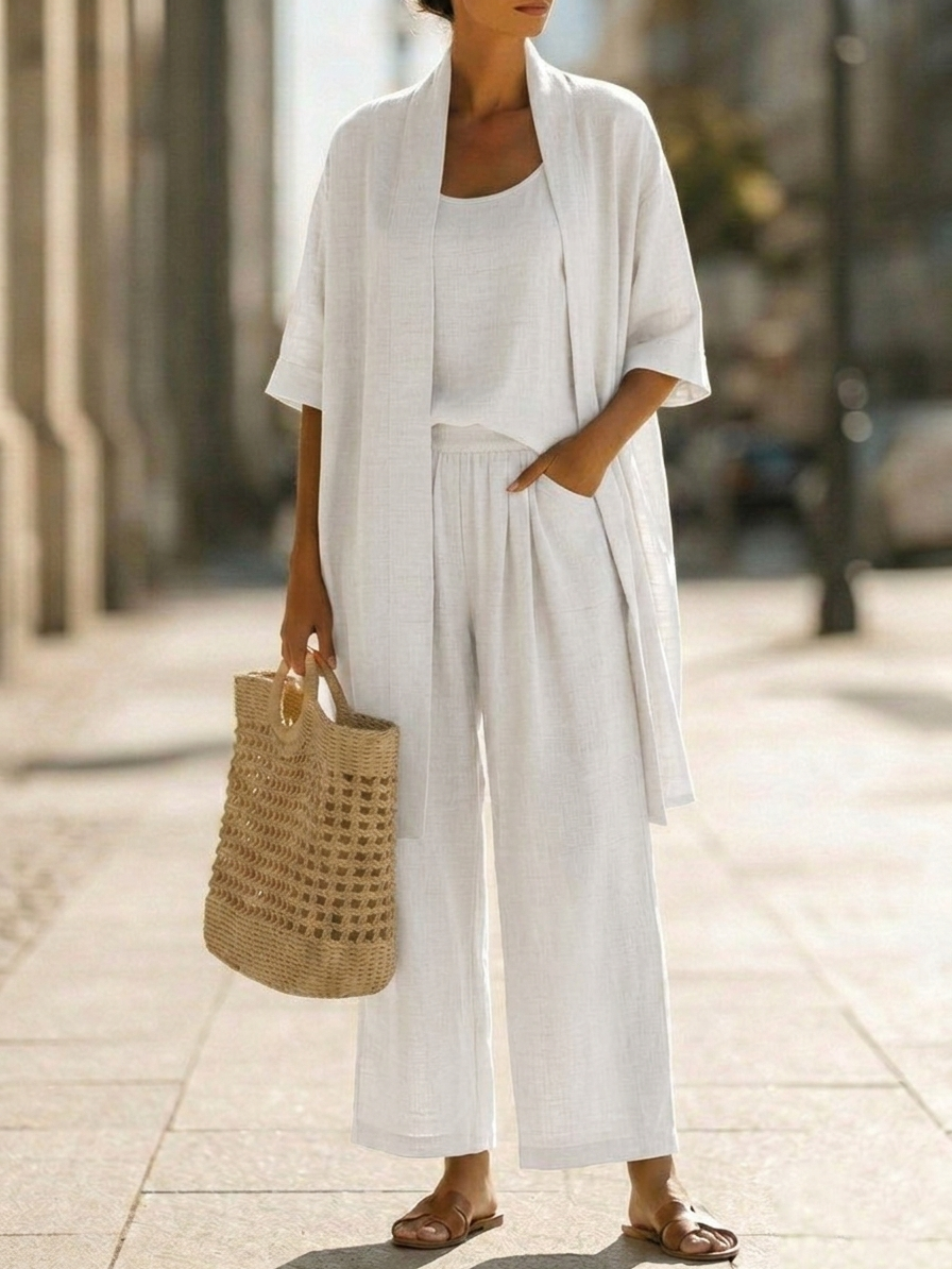 GIULIA | Set Tuta Donna con Pantaloni Ampi 0