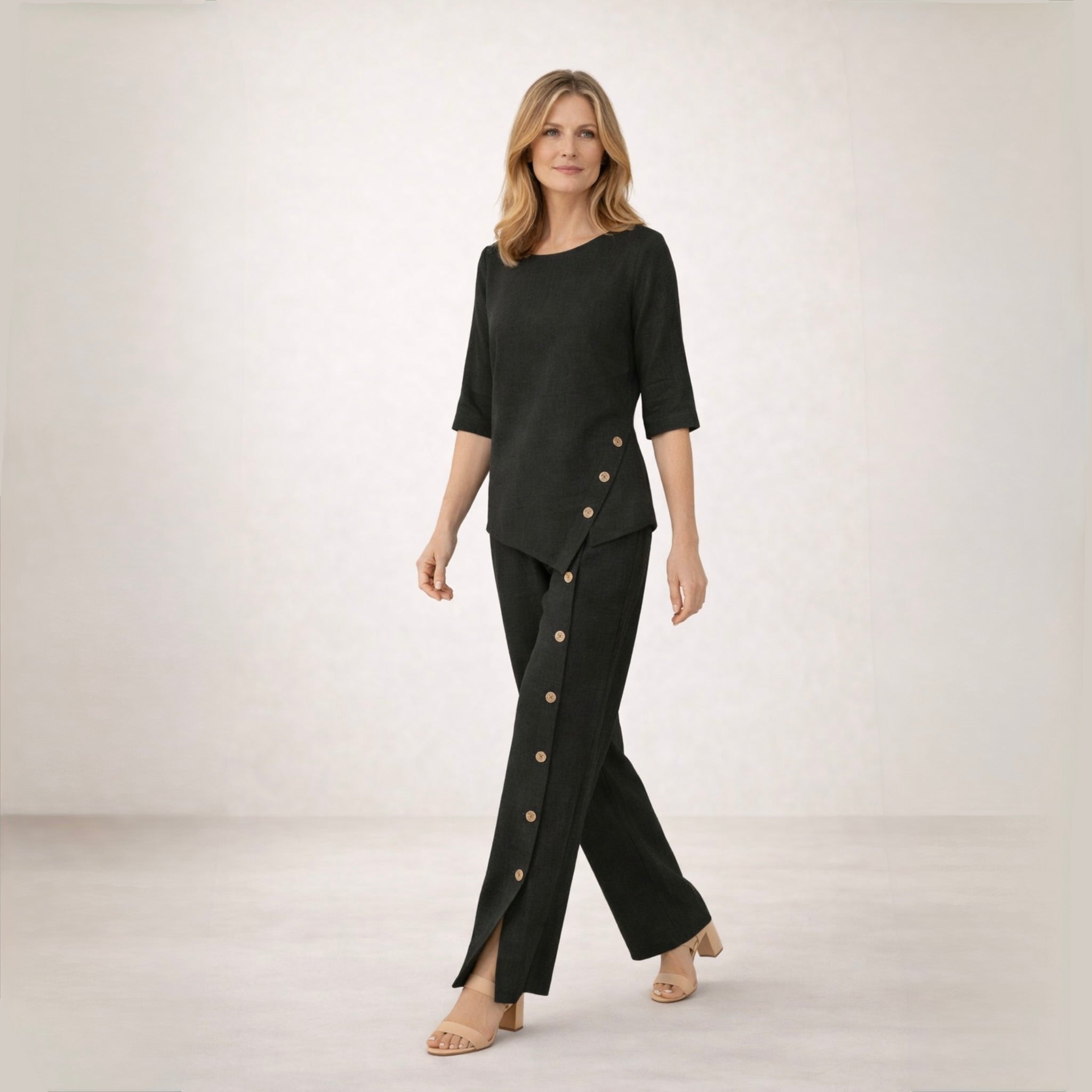 GRAZIA | Completo con pantaloni ampi 1