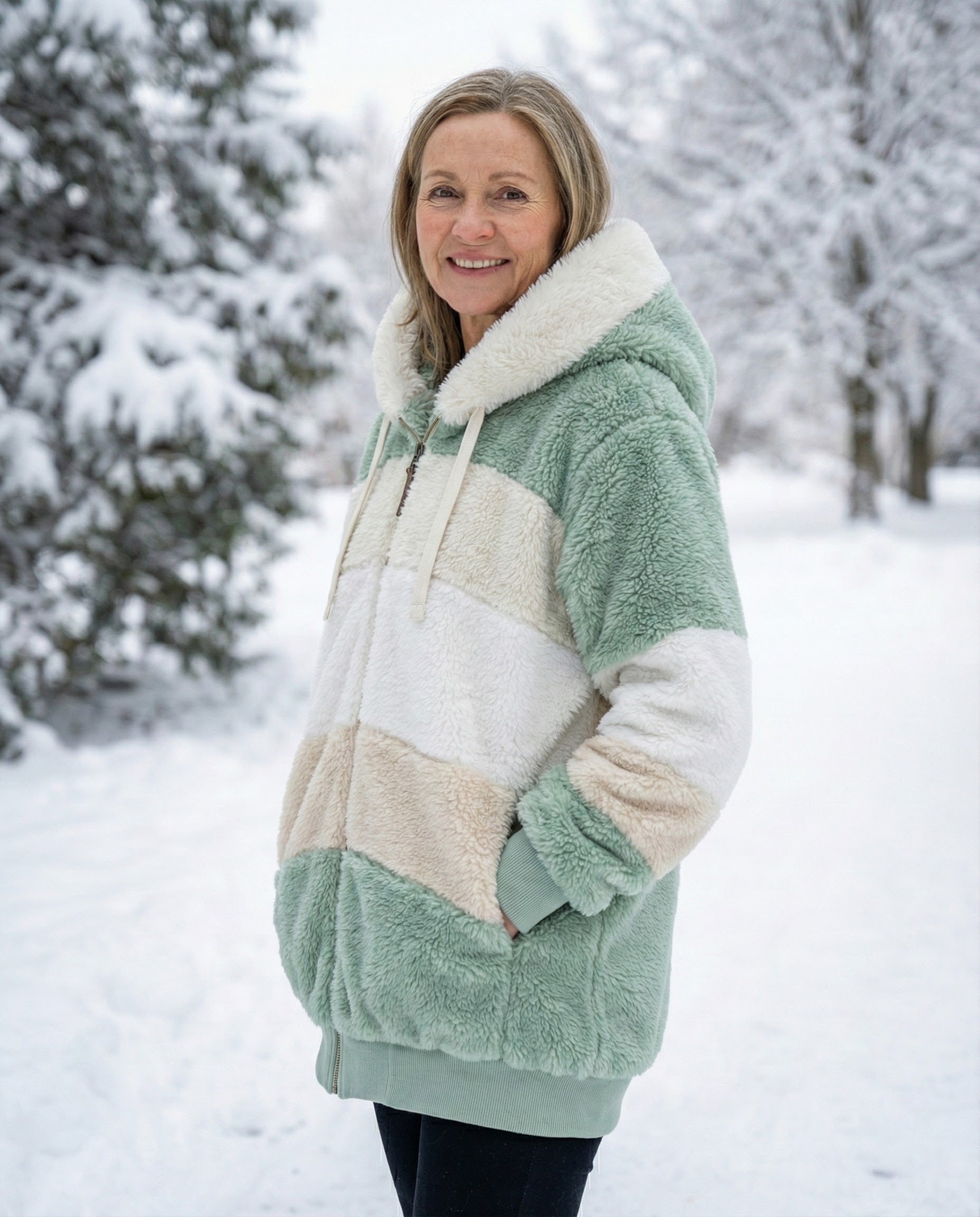 GIACCA IN PELUCHE – Giacca – Stile Minimalista