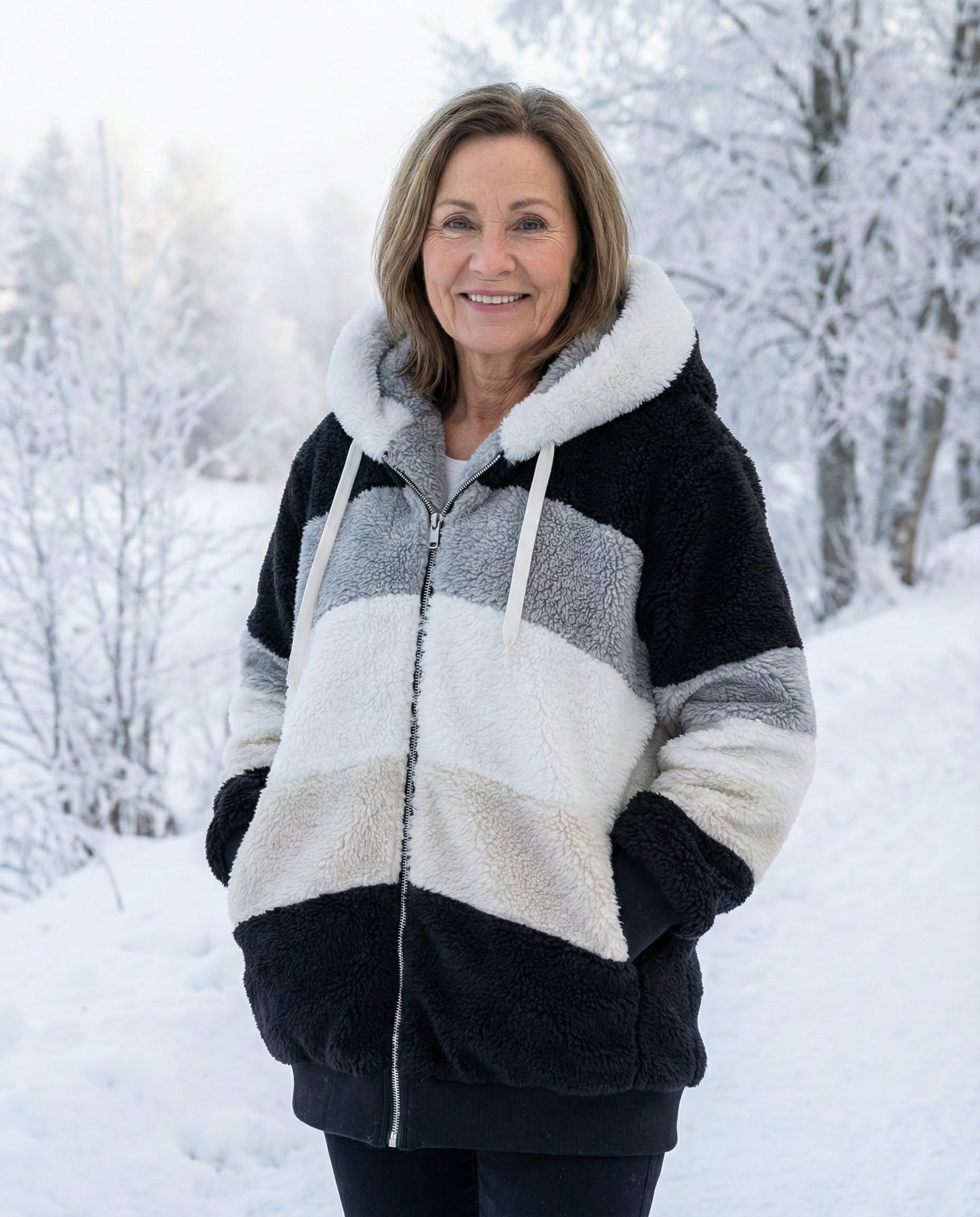 GIACCA IN PELUCHE – Giacca – Stile Minimalista