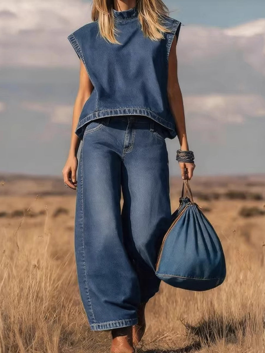 MERLINA | Completo con pantaloni ampi 0