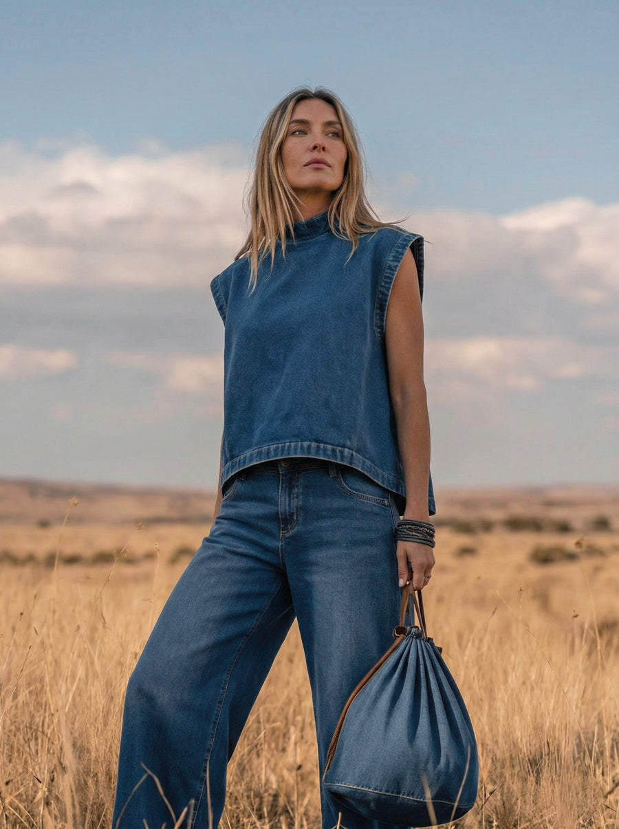 MERLINA | Completo con pantaloni ampi 5