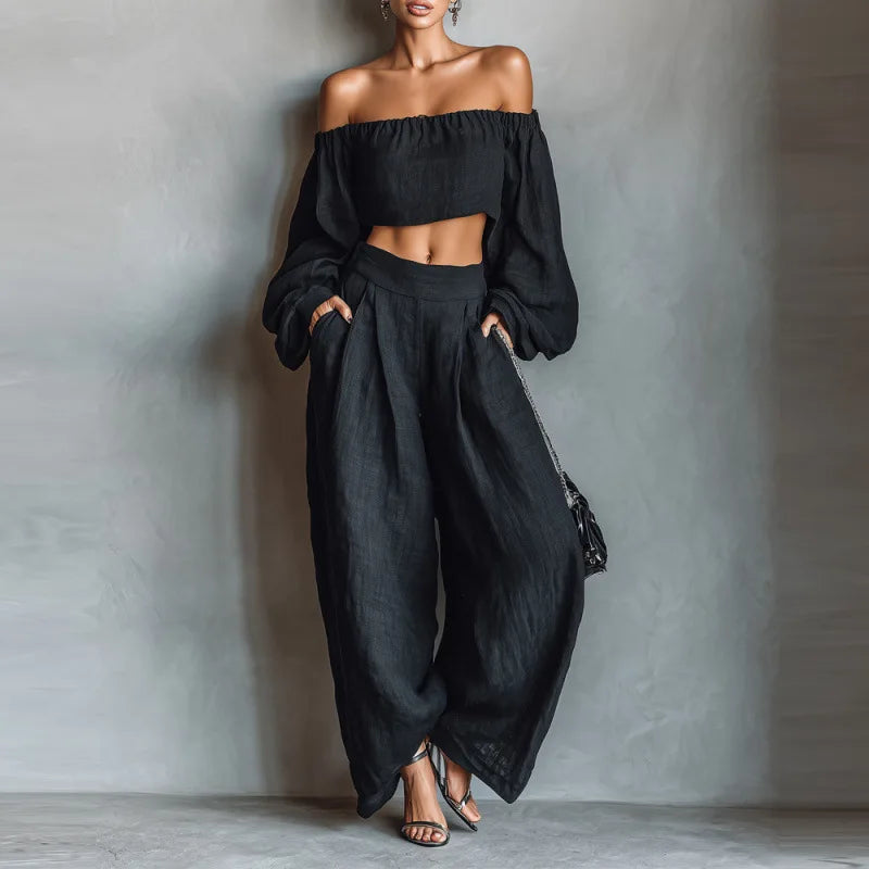 NAWOJA | Set con pantaloni ampi 0