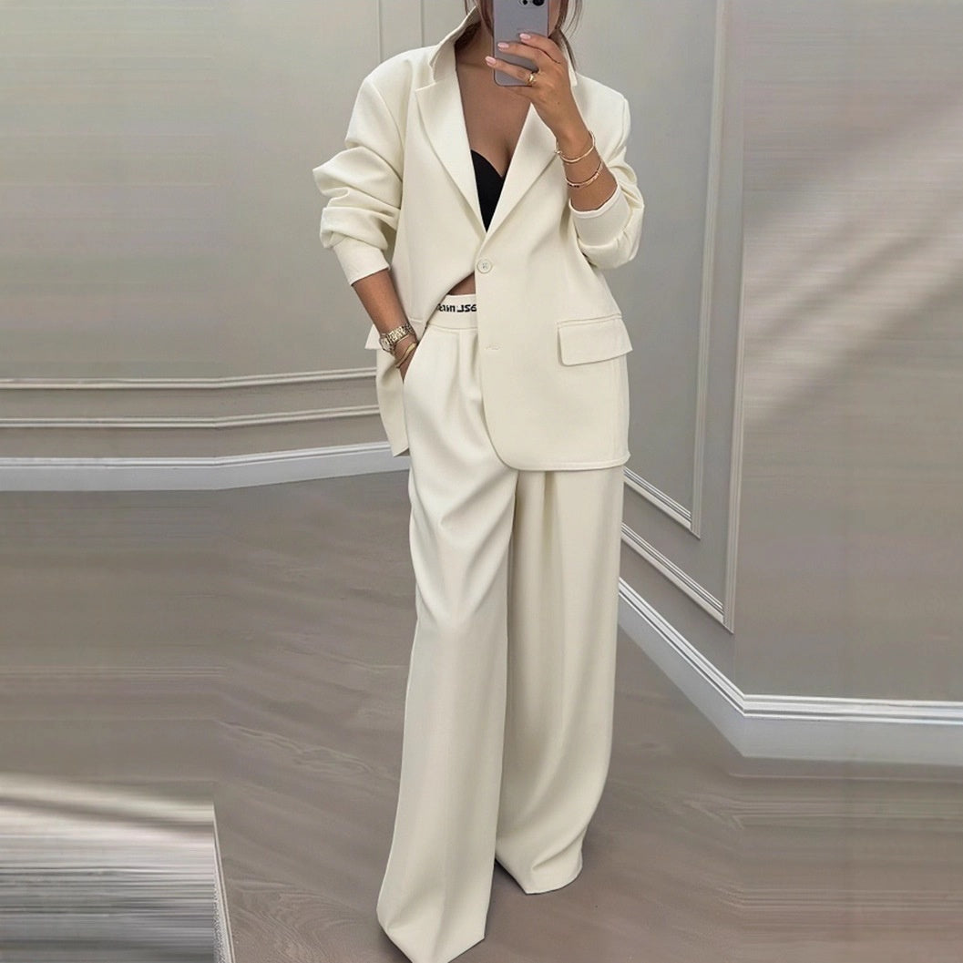 PAMELA | Completo con pantaloni ampi 1