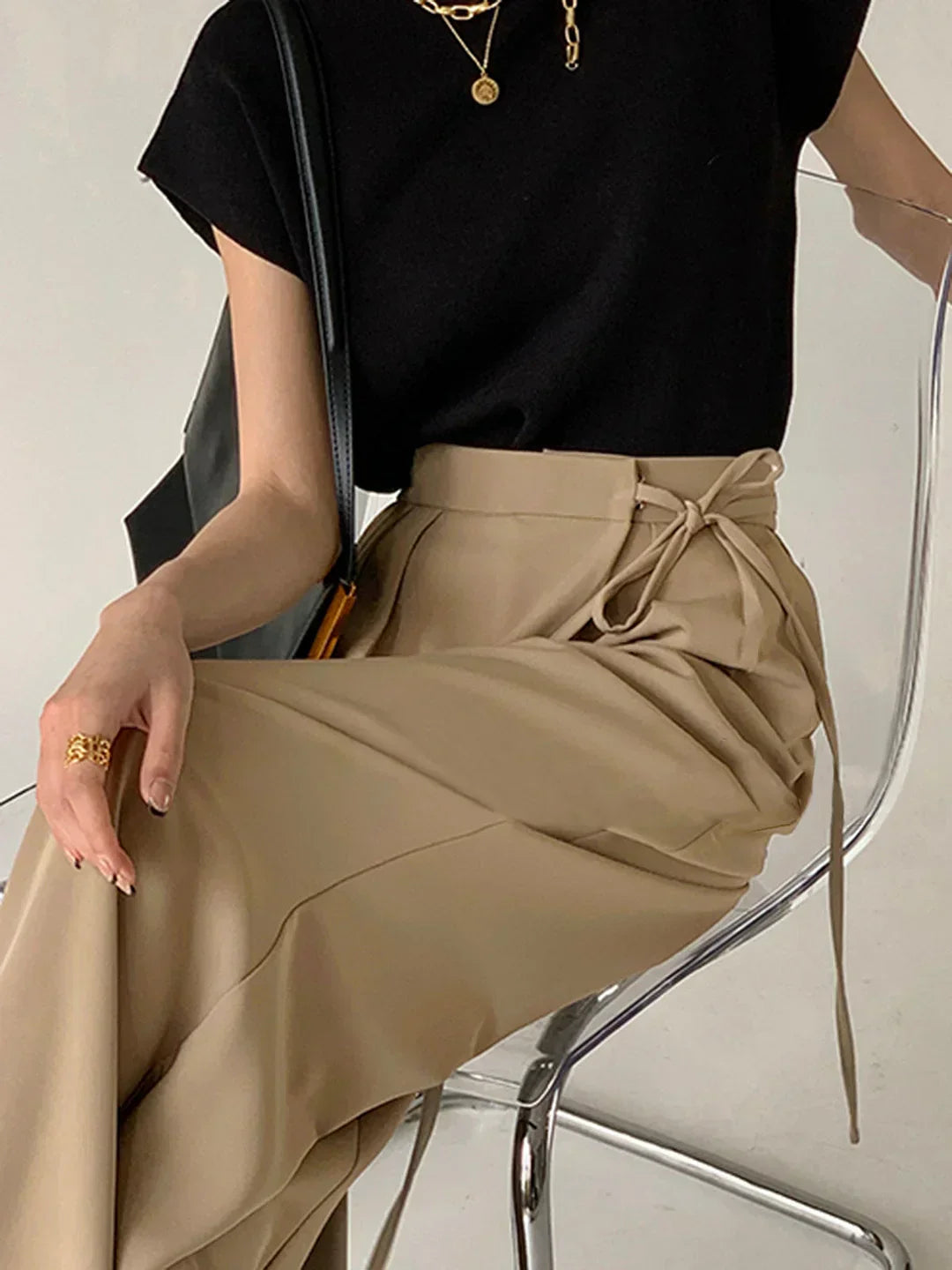 PANTALONI A GAMBA LARGA – Pantalone – Eleganza naturale 4