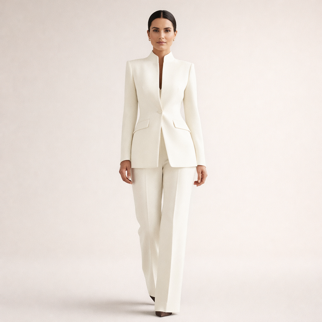 SOFIA | Completo elegante con giacca senza colletto 2