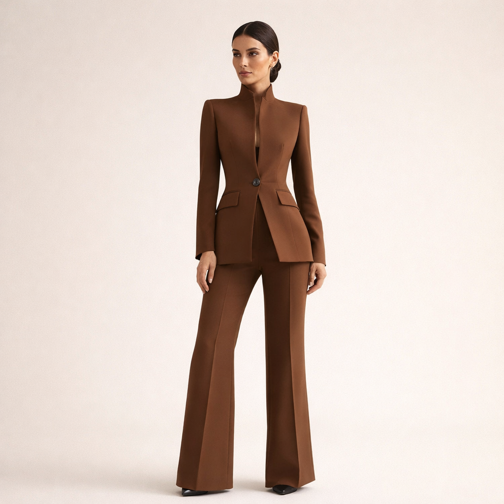 SOFIA | Completo elegante con giacca senza colletto 3