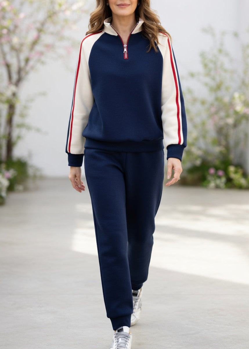 TESSA | Set Sportivo con Pullover Color Block 0