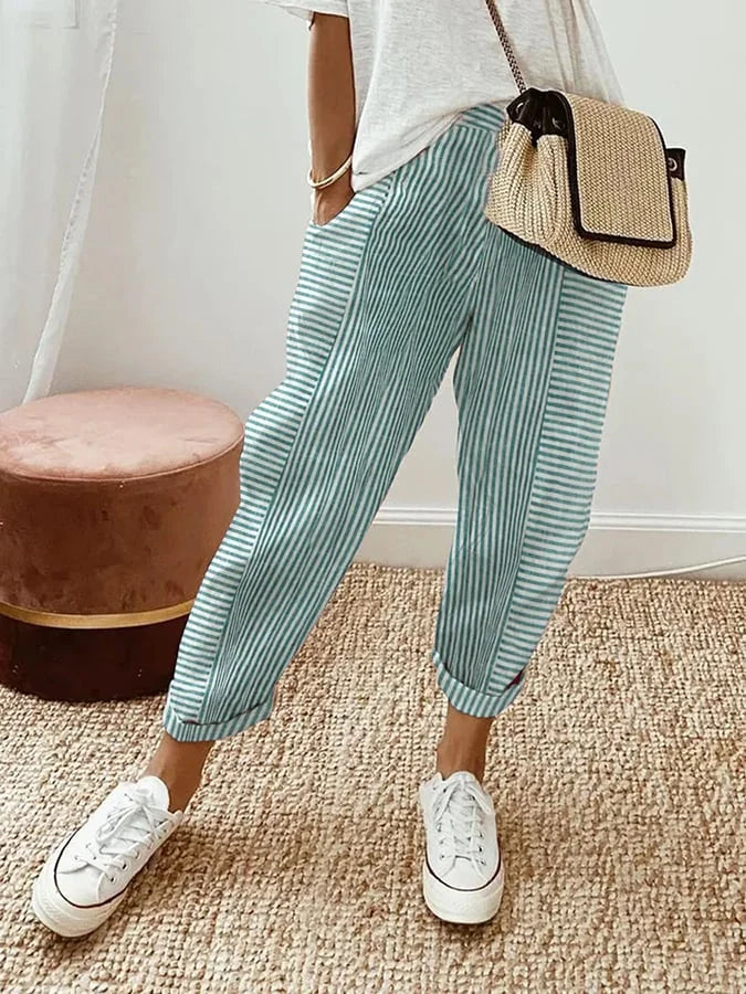 VERONICA | Pantaloni con righe 1