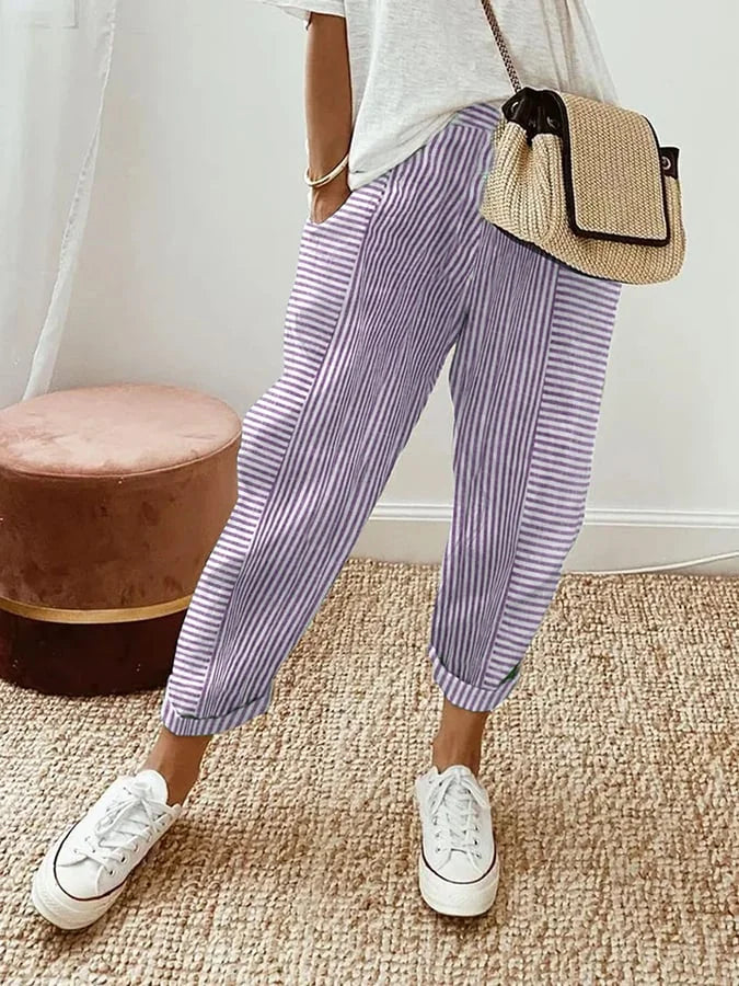VERONICA | Pantaloni con righe 3