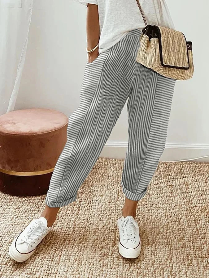 VERONICA | Pantaloni con righe 4