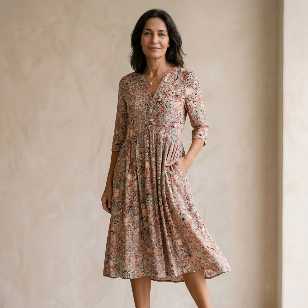 HARLOW | Abito con stampa artistica