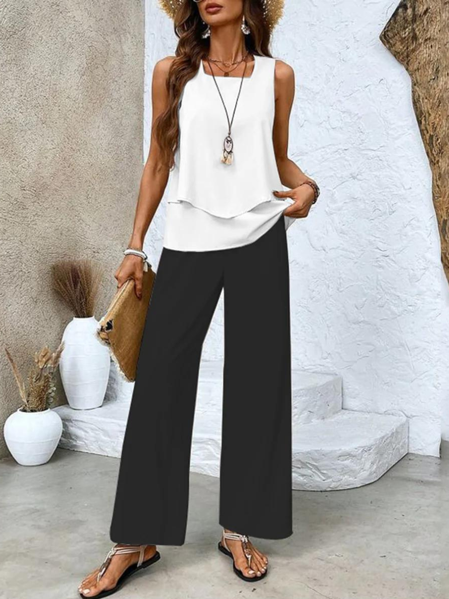 ABIGAIL | Completo con pantaloni larghi 1