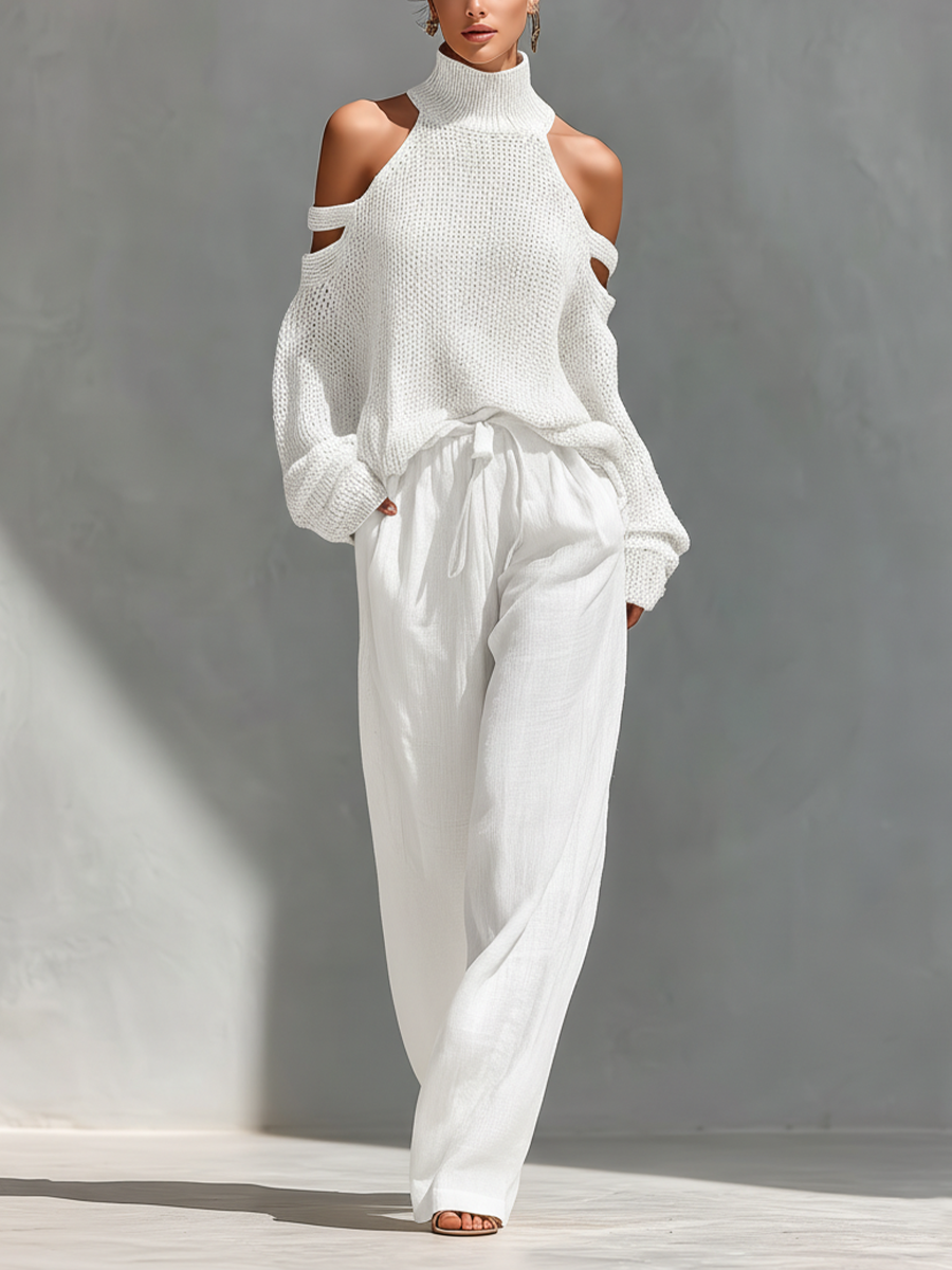 ANTONINA | Completo con pantaloni ampi 3