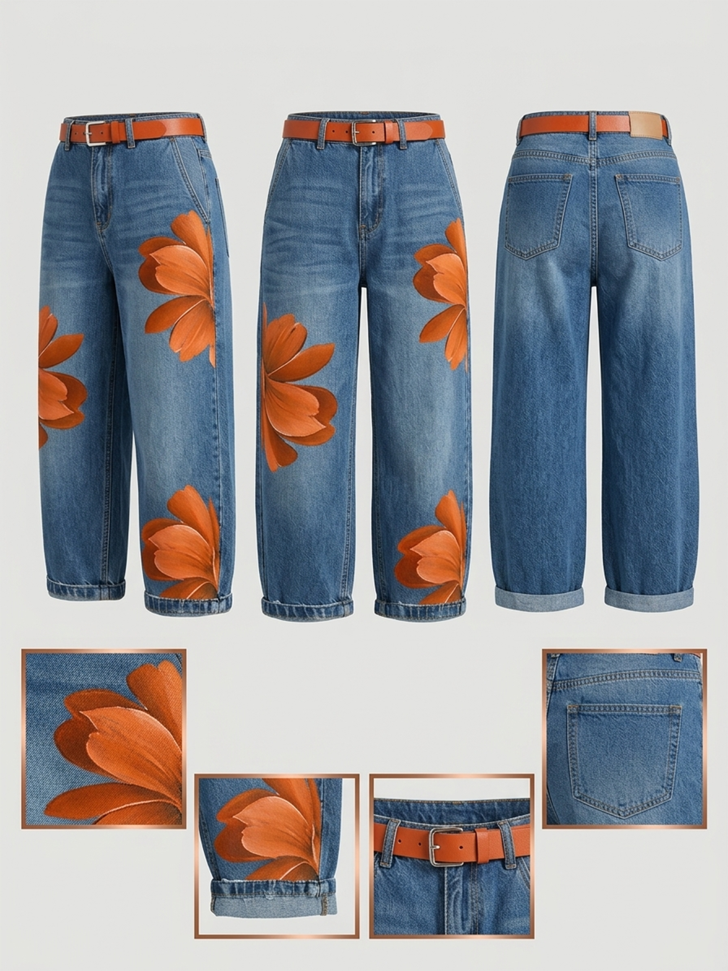 AURORA | Jeans con stampa artistica 3
