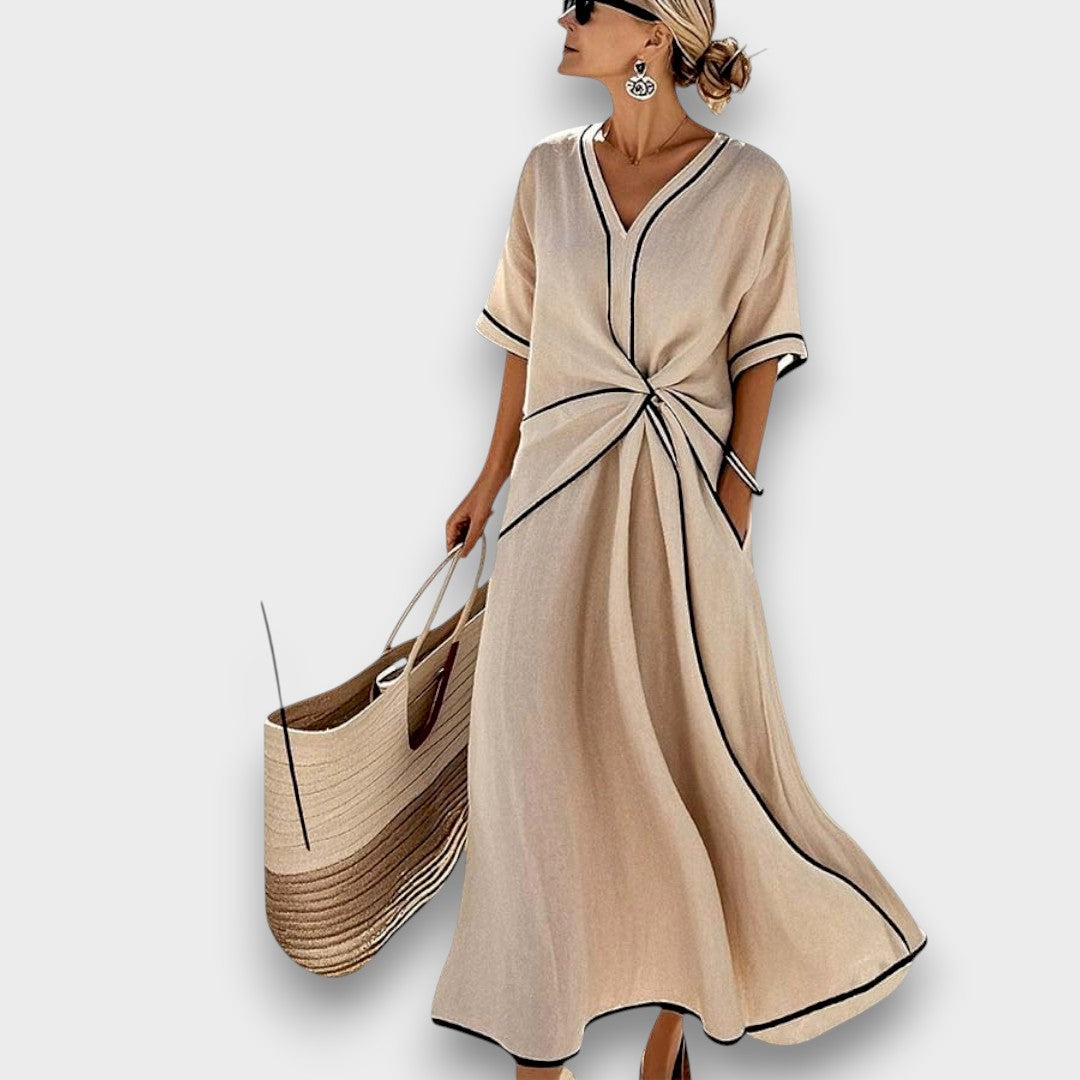 EMA | Abito maxi con fiocco 0