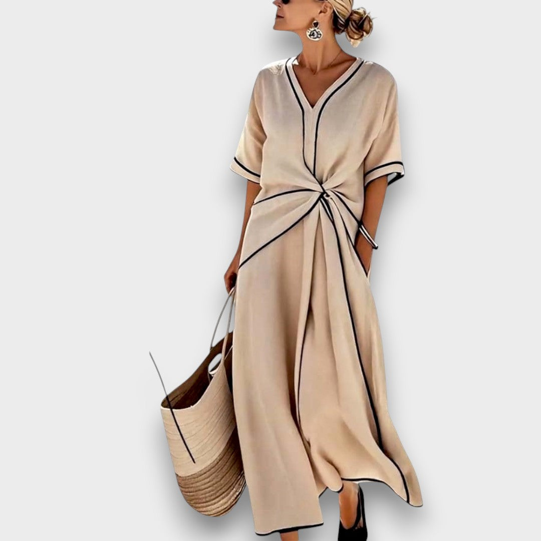 EMA | Abito maxi con fiocco 1