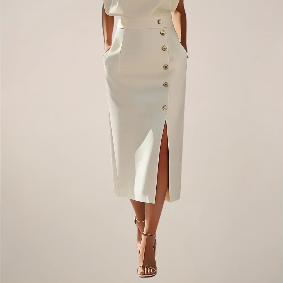 EMILIA | Abito midi con spacco 4