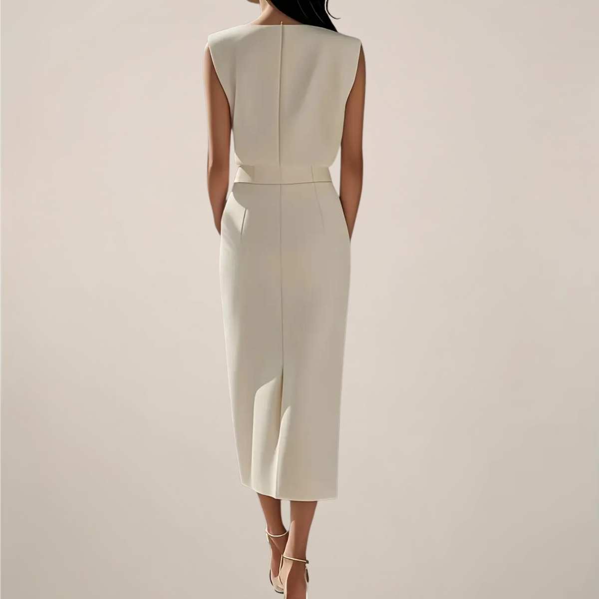 EMILIA | Abito midi con spacco 7
