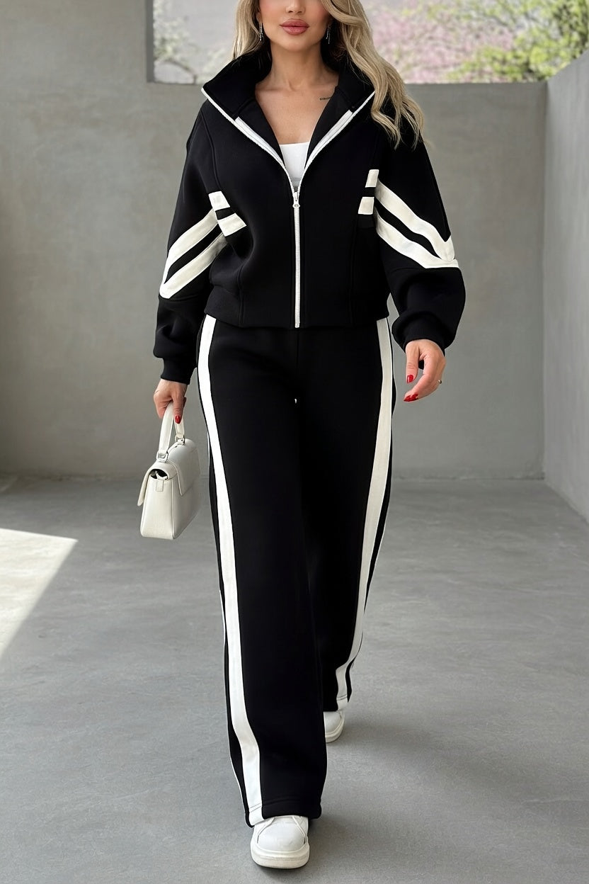 GINEVRA | Set sportivo con giacca a righe 1