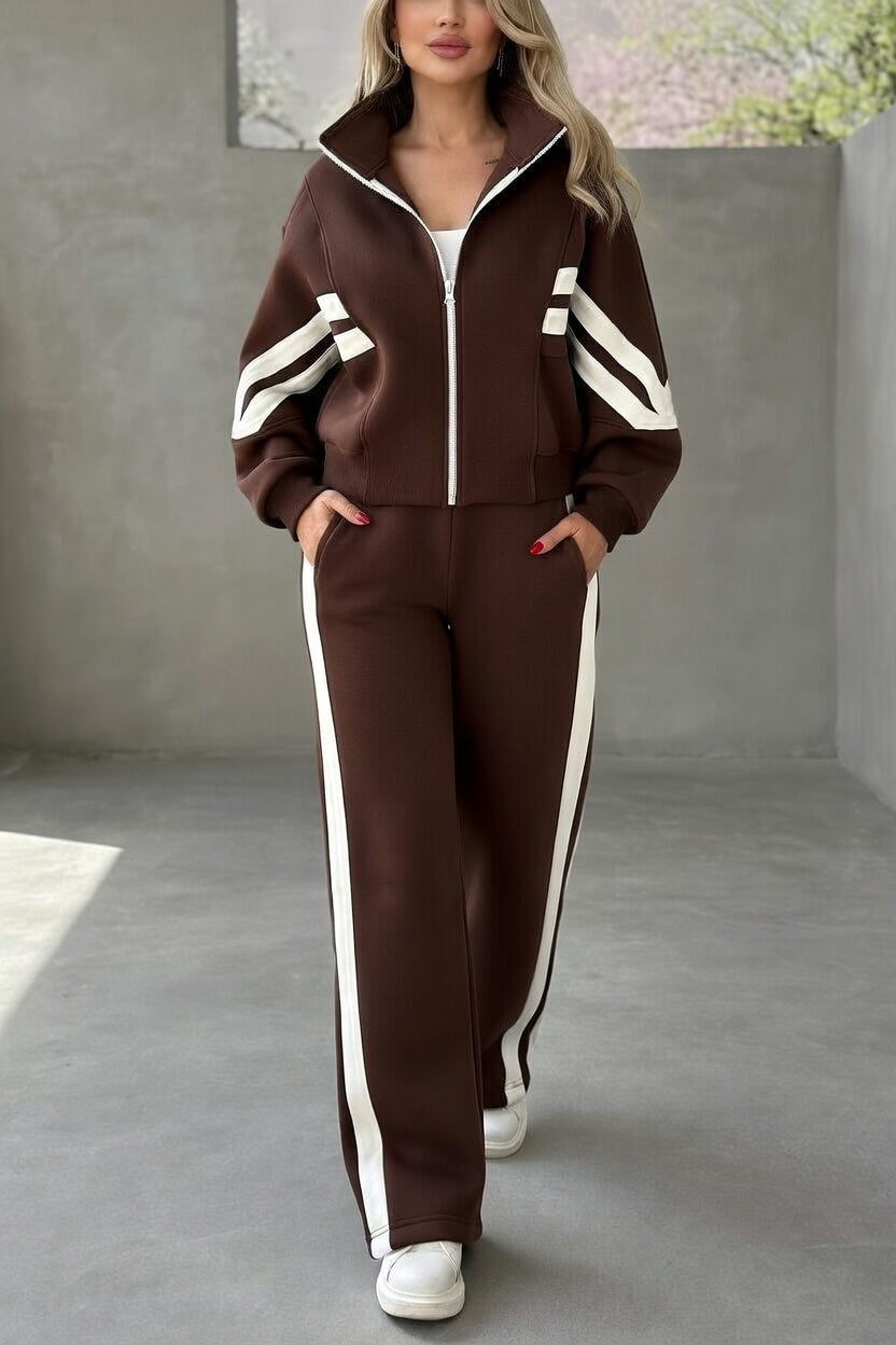 GINEVRA | Set sportivo con giacca a righe 3