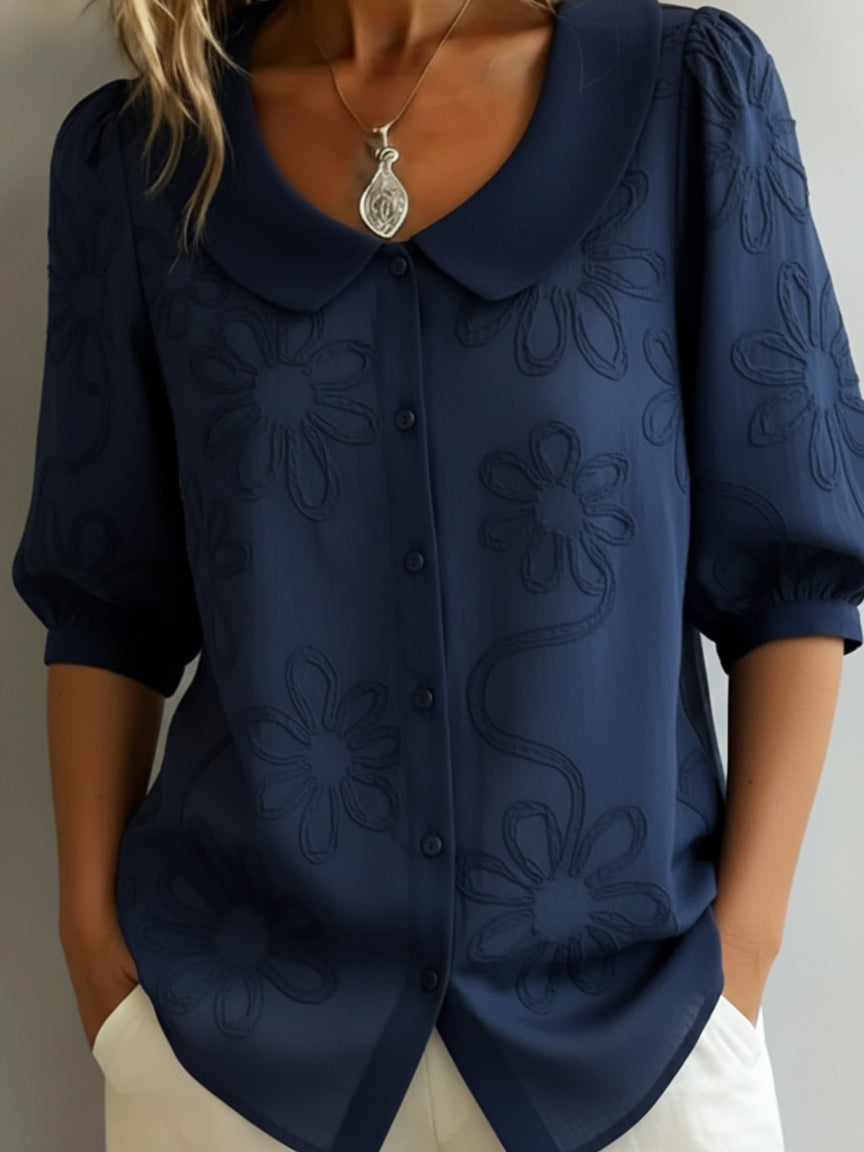 GIULIA | Camicia con colletto Peter Pan 5
