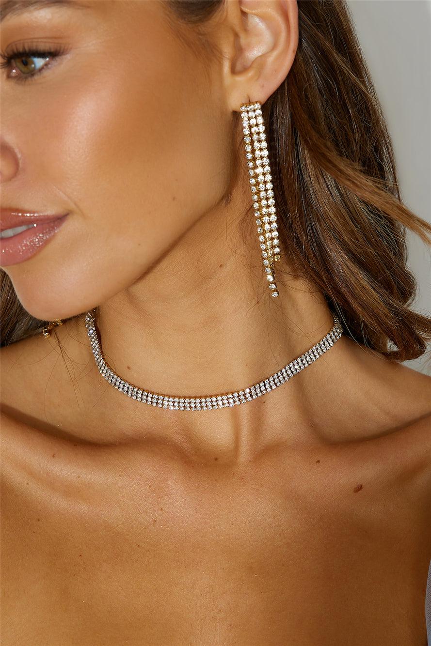 GIULIA | Collana con diamanti placcata oro 18k 0