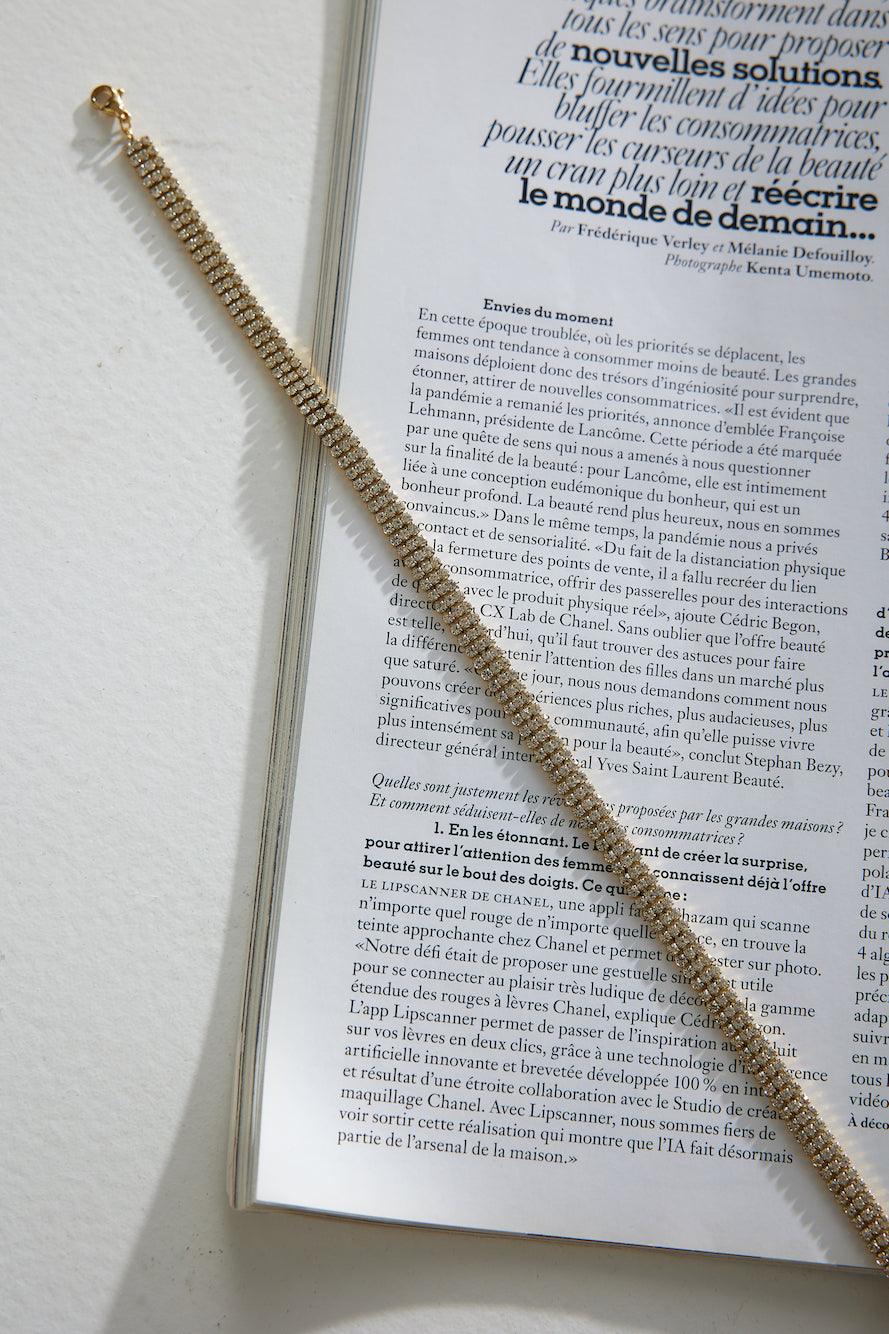 GIULIA | Collana con diamanti placcata oro 18k 2