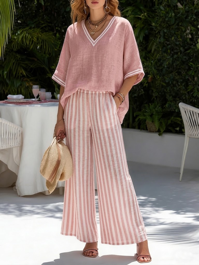 GIULIA | Completo con top in lino 2