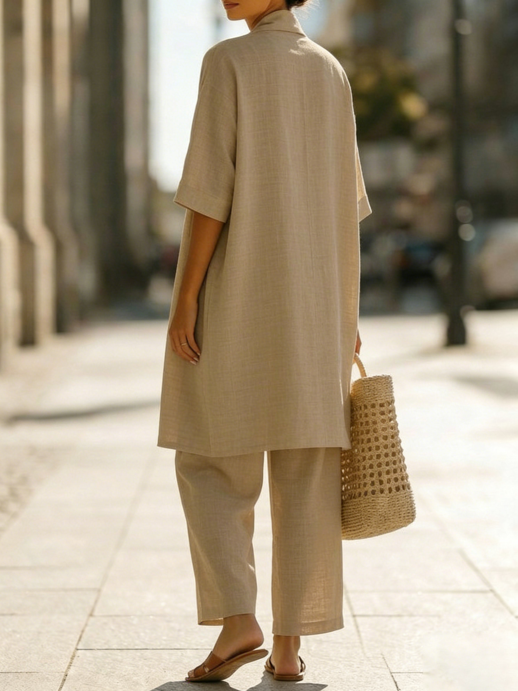 GIULIA | Set Tuta Donna con Pantaloni Ampi 4