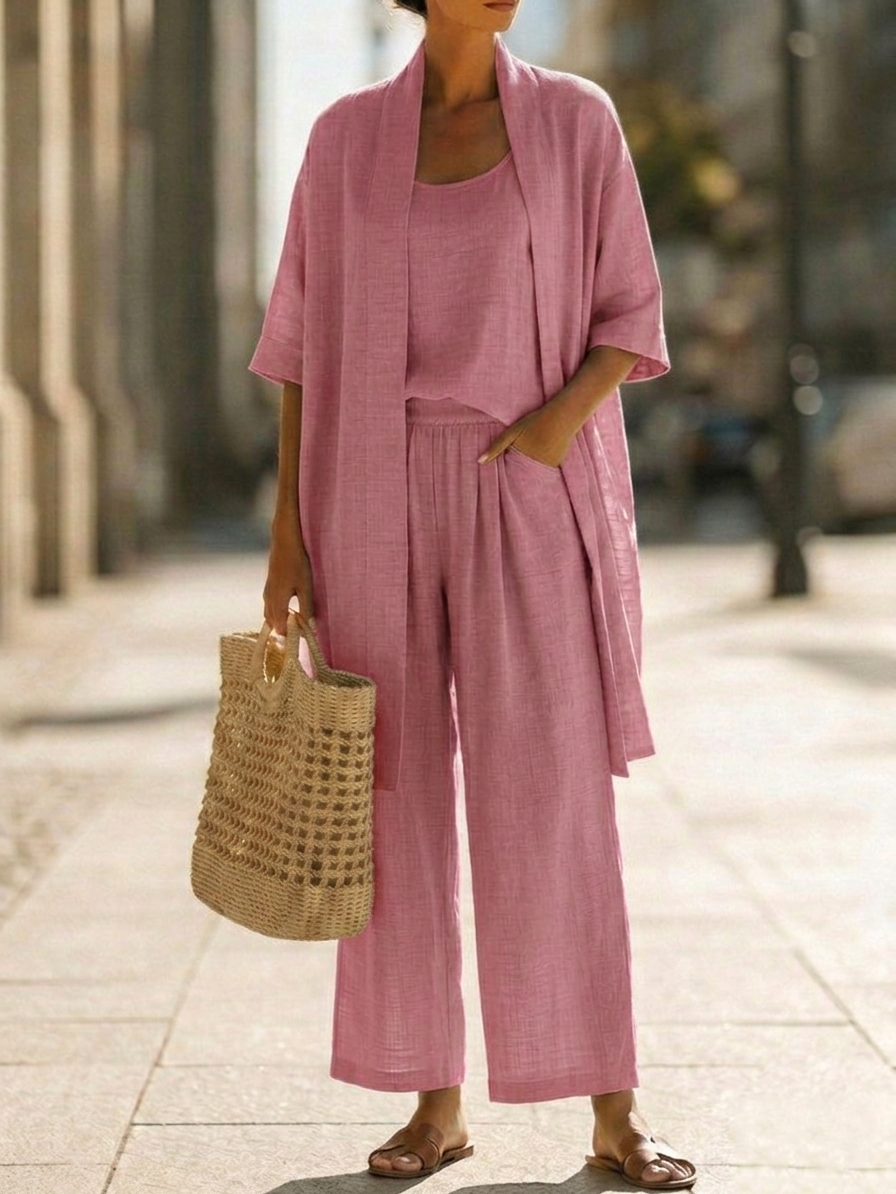 GIULIA | Set Tuta Donna con Pantaloni Ampi 7