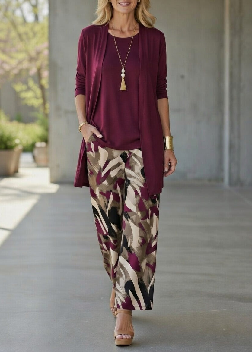 GIULIA | Set con cardigan fluido 2