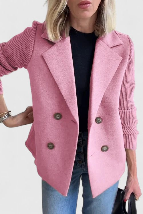 JASMINE | Giacca blazer con maniche a contrasto 0