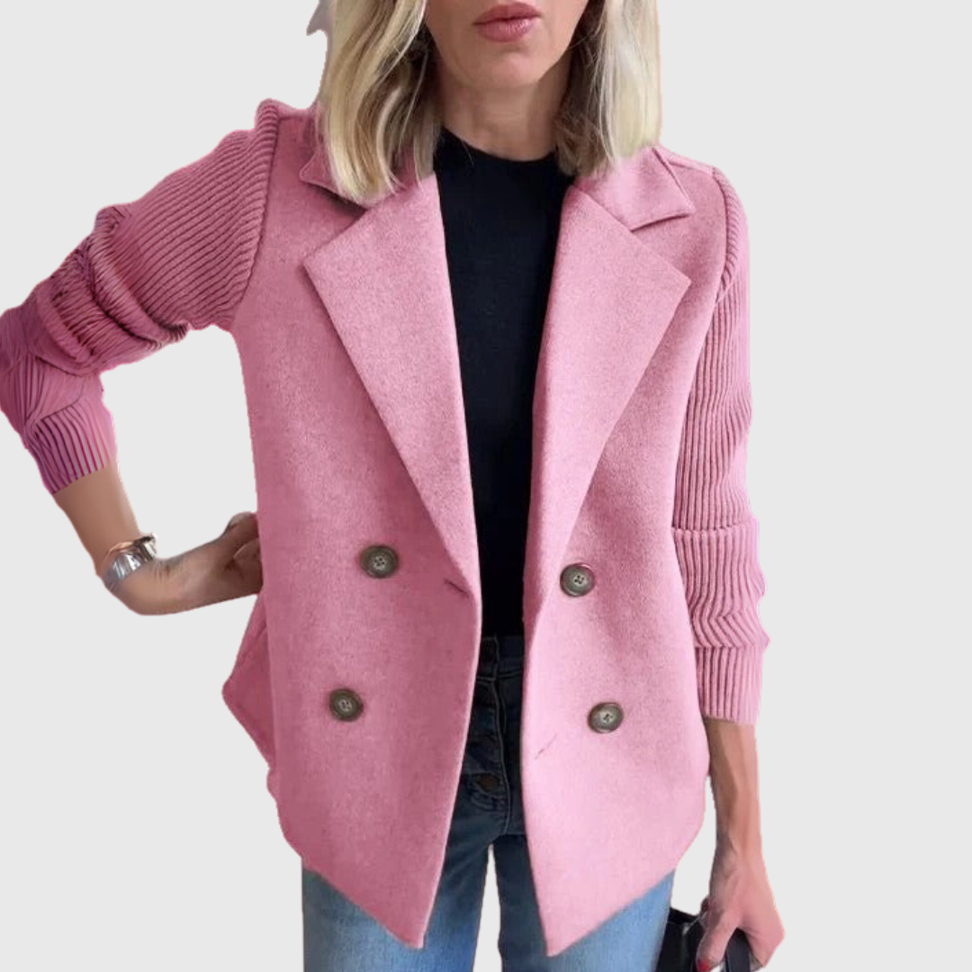 JASMINE | Giacca blazer con maniche a contrasto 1