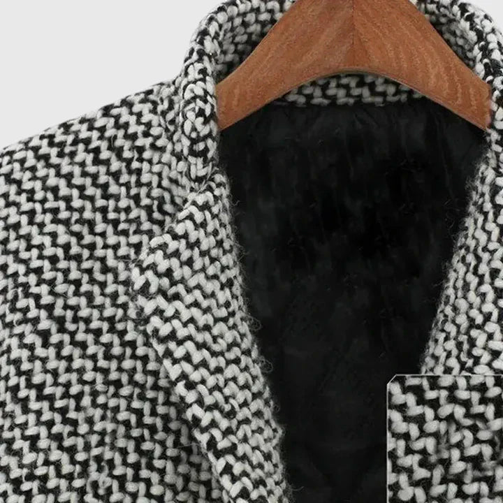MADELYN | Cappotto lungo con motivo a scacchi 4