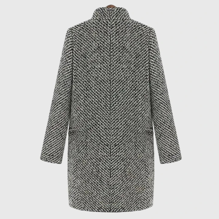 MADELYN | Cappotto lungo con motivo a scacchi 6