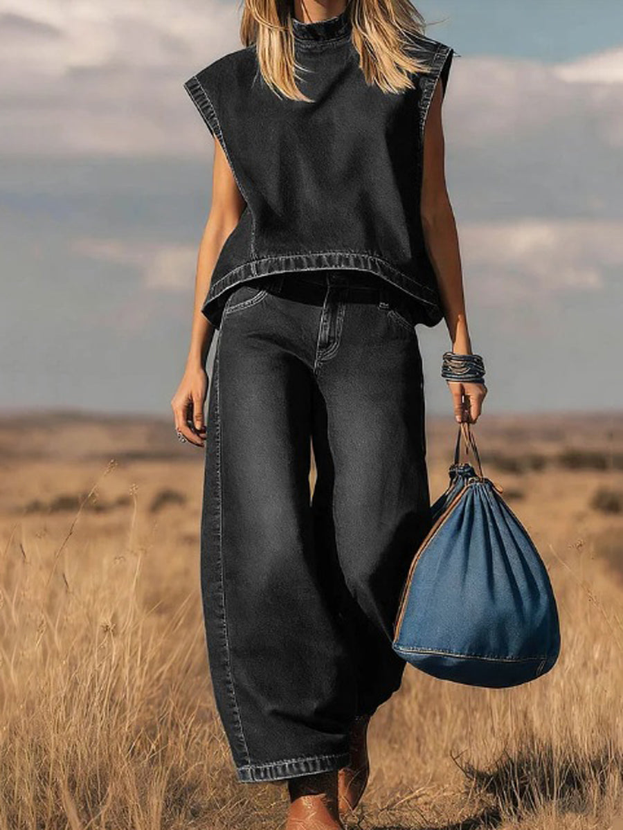 MERLINA | Completo con pantaloni ampi 1