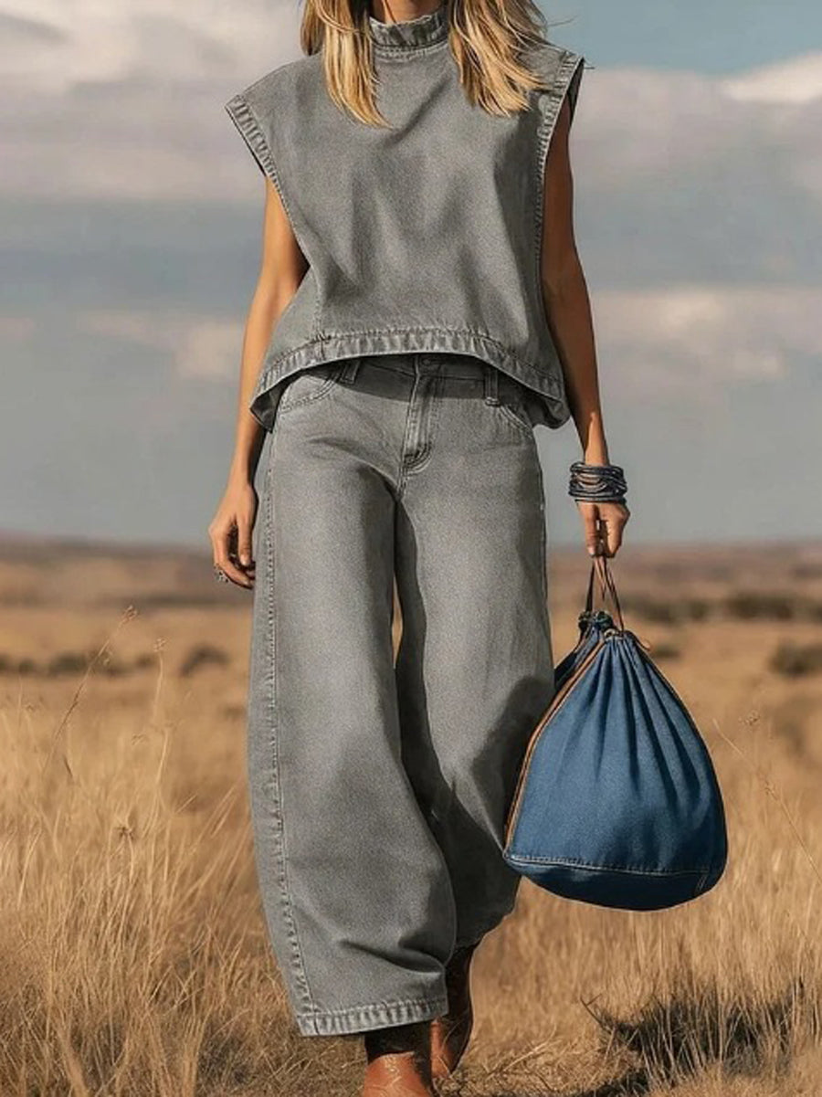 MERLINA | Completo con pantaloni ampi 2